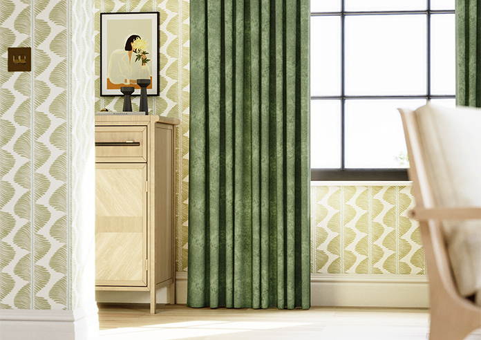 Florence Faux Suede, Hunter Green - Made to Measure Curtains - Image 5